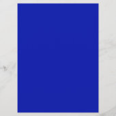 Kobaltblau anpassbare Hochzeitsmenü Menükarte (Rückseite)