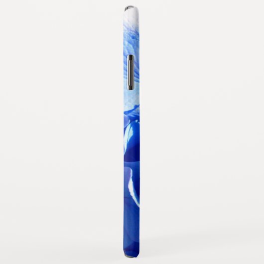 Kobaltblau Blütenblütenelegante Hydrangeas Case-Mate iPhone Hülle (Hinten/Rechts)