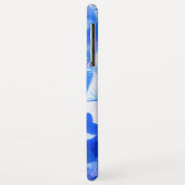 Kobaltblau Blütenblütenelegante Hydrangeas Case-Mate iPhone Hülle (Hinten/Links)