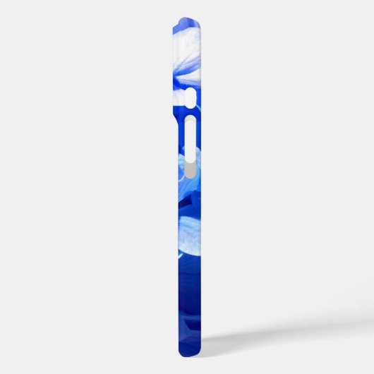 Kobaltblau Blütenblütenelegante Hydrangeas Case-Mate iPhone Hülle (Rückseite / Links)