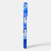 Kobaltblau Blütenblütenelegante Hydrangeas Case-Mate iPhone Hülle (Rückseite / Rechts)