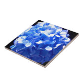 Kobaltblau Blütenblütenelegante Hydrangeas Fliese (Seite)