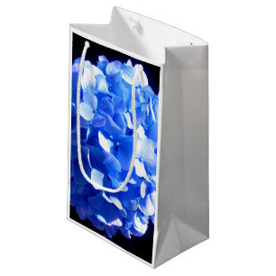 Kobaltblau Blütenblütenelegante Hydrangeas Kleine Geschenktüte