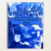 Kobaltblau Blütenblütenelegante Hydrangeas Planer (Vorderseite)