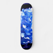 Kobaltblau Blütenblütenelegante Hydrangeas Skateboard (Vorderseite)
