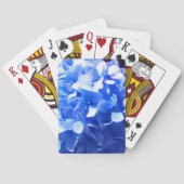 Kobaltblau Blütenblütenelegante Hydrangeas Spielkarten (Rückseite)