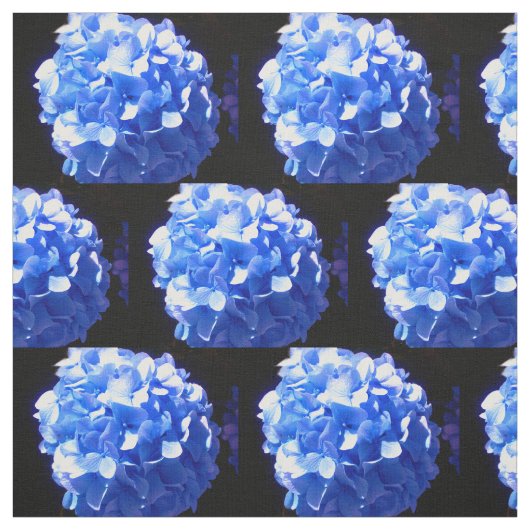 Kobaltblau Blütenblütenelegante Hydrangeas Stoff (Muster)