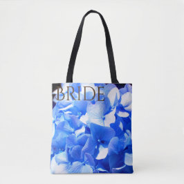 Kobaltblau Blütenblütenelegante Hydrangeas Tasche