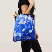Kobaltblau Blütenblütenelegante Hydrangeas Tasche (Von Nahem)