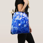 Kobaltblau Blütenblütenelegante Hydrangeas Tasche (Von Nahem)