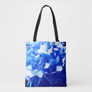 Kobaltblau Blütenblütenelegante Hydrangeas Tasche