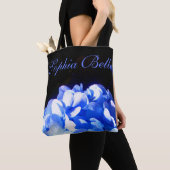Kobaltblau Blütenblütenelegante Hydrangeas Tasche (Von Nahem)