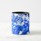 Kobaltblau Blütenblütenelegante Hydrangeas Tasse (Zentrum)