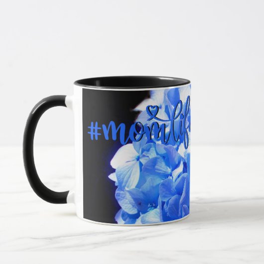 Kobaltblau Blütenblütenelegante Hydrangeas Tasse (Links)