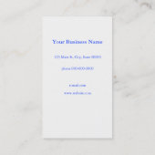 Kobaltblau Blütenblütenelegante Hydrangeas Visitenkarte (Rückseite)