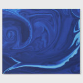 Kobaltblau-Hintergrundsammlung Geschenkpapier (Flach)