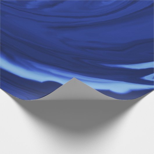 Kobaltblau-Hintergrundsammlung Geschenkpapier (Ecke)