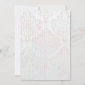 Kobaltblau Hydrangea-Blumen-Hochzeitseinladung Einladung (Rückseite)