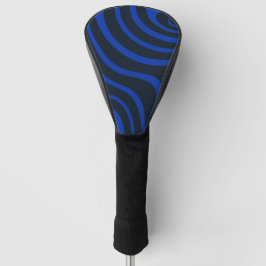 Kobaltblau psychedelisch wellig golf headcover