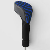 Kobaltblau psychedelisch wellig golf headcover (angewinkelt)