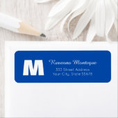 Kobaltblaue personalisierte Monogrammbuchstabe Nam (Insitu)