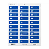 Kobaltblaue personalisierte Monogrammbuchstabe Nam (Vorne)