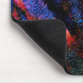 Kobaltblaue Splash mit farbenfroher, rot-heiße Tex Mousepad (Ecke)