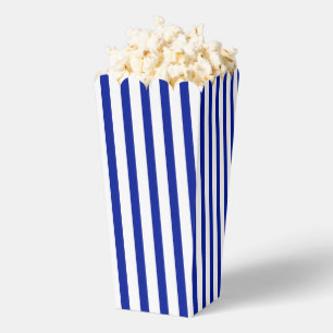 Kobaltblaue, vertikale Streifen Geschenk Geschenkschachtel