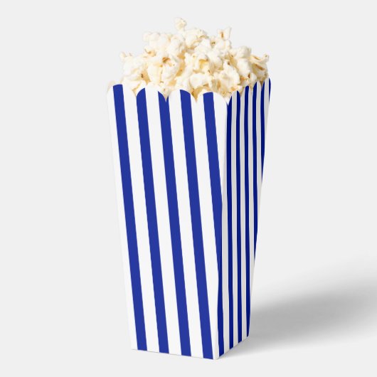 Kobaltblaue, vertikale Streifen Geschenk Geschenkschachtel (Geplatzt)