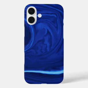 Kobaltblauer Hintergrund Texmade iPhone 16 Plus Hülle