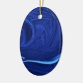 Kobaltblauer Hintergrund Texmade Keramik Ornament (Links)