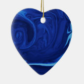 Kobaltblauer Hintergrund Texmade Keramik Ornament (Rechts)