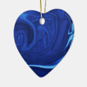 Kobaltblauer Hintergrund Texmade Keramik Ornament (Links)