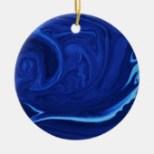 Kobaltblauer Hintergrund Texmade Keramikornament (Vorne)