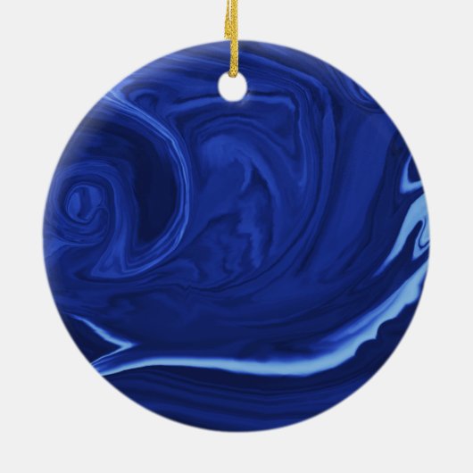 Kobaltblauer Hintergrund Texmade Keramikornament (Hinten)