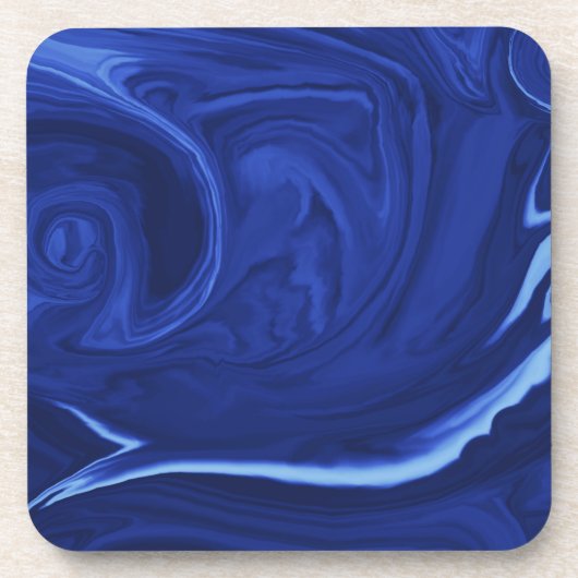 Kobaltblauer Hintergrund Texmade Untersetzer (Vorderseite)