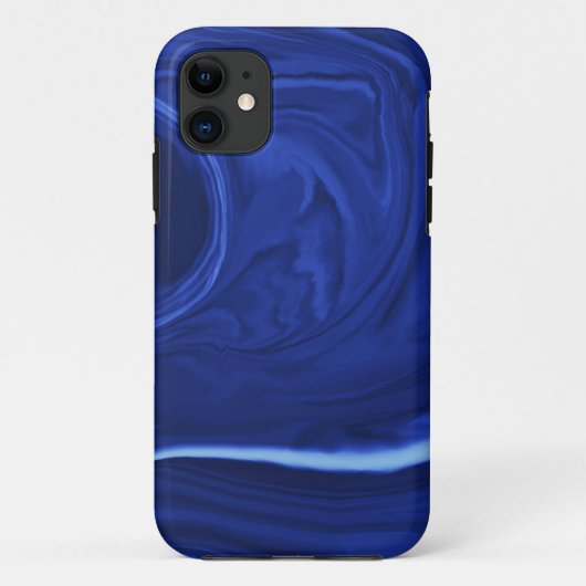Kobaltblauer Hintergrund Textur Handgefertigt Case-Mate iPhone Hülle (Rückseite)