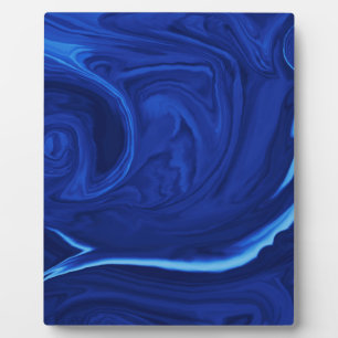 Kobaltblauer Hintergrund Textur Handgefertigt Fotoplatte