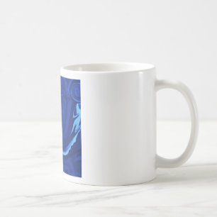 Kobaltblauer Hintergrund Textur Handgefertigt Kaffeetasse