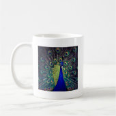 Kobaltblauer Pfau Kaffeetasse (Links)