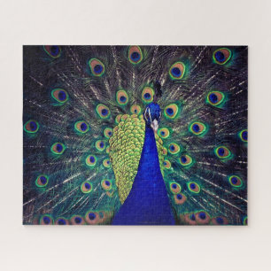 Kobaltblauer Pfau Puzzle