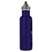 Kobaltblauer Venezianischer Engel Edelstahlflasche (Links)