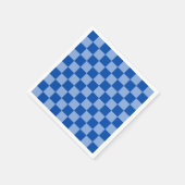 Kobaltblaues Schachbrettmuster Serviette (Ecke)