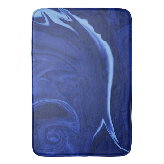 Kobaltblauhintergrund Badematte (Vorderseite Vertikal)