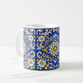 Kobaltblüten-Azulejo-Tasse Kaffeetasse (Vorderseite Links)