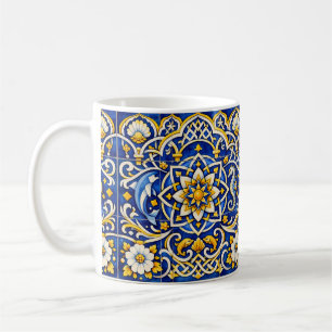 Kobaltbogen Azulejo-Tasse Kaffeetasse