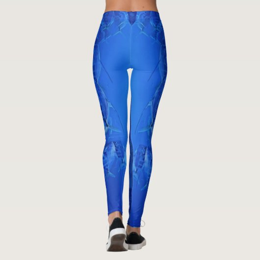 Kobaltfische Leggings (Rückseite)