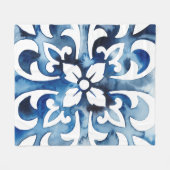 Kobaltstein II Fleecedecke (Vorderseite (Horizontal))