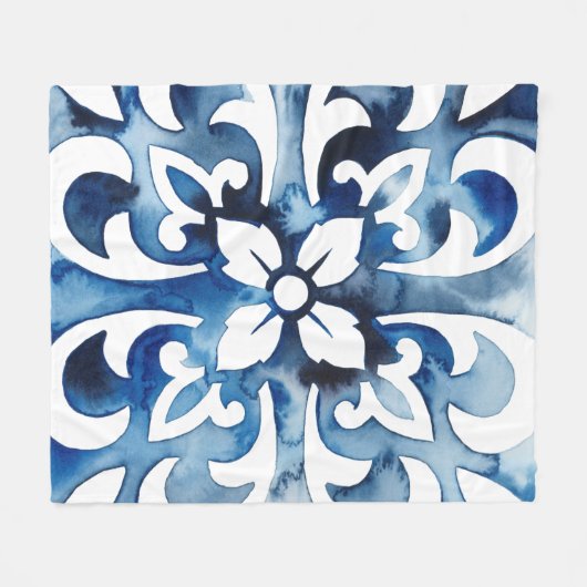 Kobaltstein II Fleecedecke (Vorderseite (Horizontal))