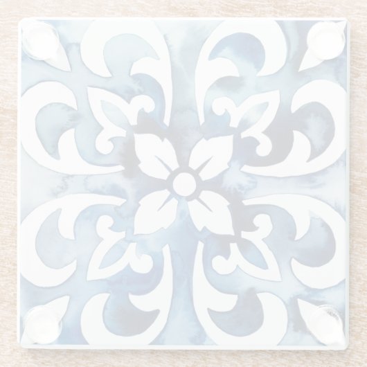 Kobaltstein II Glasuntersetzer (Rückseite)